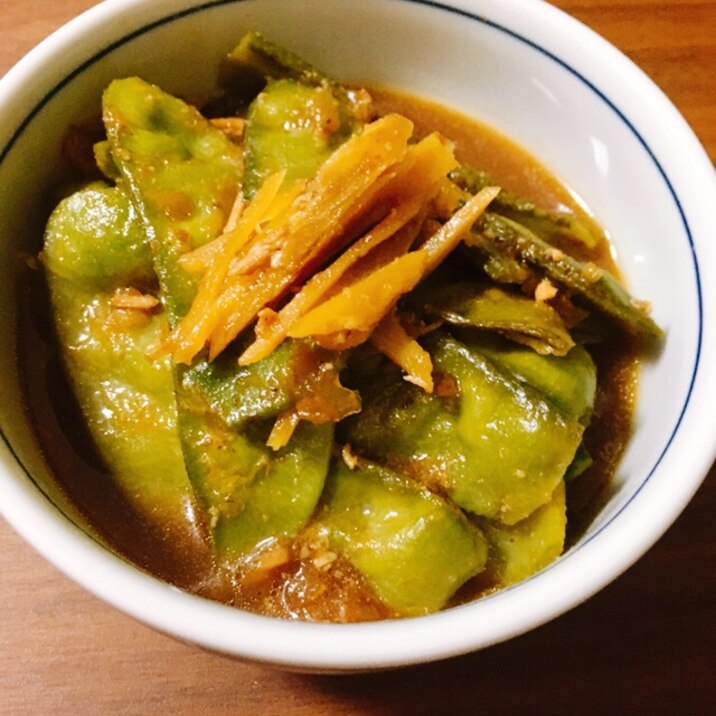 伝統野菜＊南京豆(藤豆)のくたくた煮